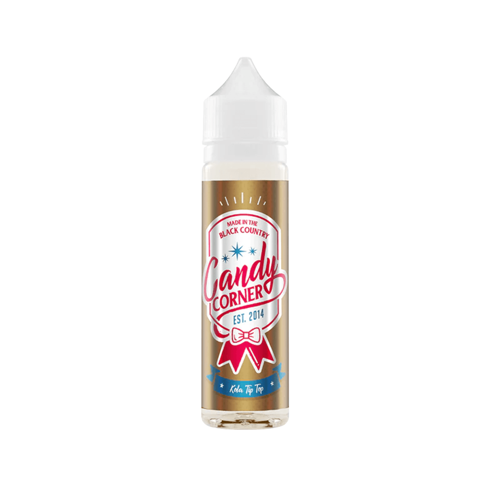 Candy Corner 50ml vape juice bottle with colourful label design.