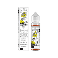 Charlie’s Chalk Dust Mr Meringue e-liquid bottle and box with lemon pie illustration.