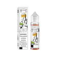 Charlie’s Chalk Dust Aunt Meringue e-liquid bottle and box with illustrated design.