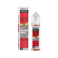 Pacha Mama e-liquid by Charlie's Chalk Dust, featuring blood orange, banana, and gooseberry flavours.