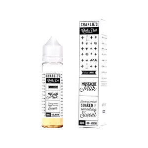 Charlie's Chalk Dust Mustache Milk Flavour 50ml Shortfill Vape Juice perfect for Sub-ohm Vape Kits & Sub-ohm Tanks 