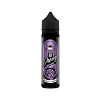 Chewy Maxx Blackcurrant 50ml shortfill vape juice bottle with purple label.