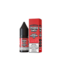 Chubby Salts Sweet Strawberry Ice vape juice, 10ml bottle, 20mg nicotine strength.