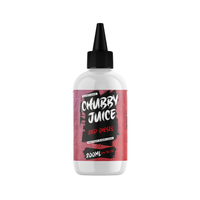 Chubby Juice Red Diesel vape juice bottle, 200ml shortfill, red label.