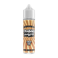 A Chubby Longfills e-liquid bottle from the Legacy Range, featuring Cola Ice flavour, with  20ml capacity.