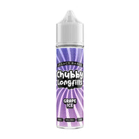 A Chubby Longfills e-liquid bottle from the Legacy Range, featuring Grape Ice flavour, with  20ml capacity.