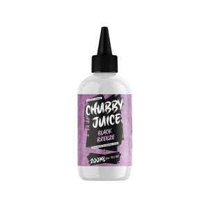 Chubby Juice Black Breeze Flavour 200ml Shortfill E Liquid perfect for Sub-ohm Vape Kits & Sub-ohm Vape Tanks