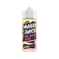 Chubby Juice The Berry Bowl 100ml shortfill bottle with a colourful label design.