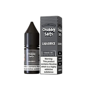 Chubby Liquorice Flavour 10ml Nic Salt E-liquid - Perfect for Refillable Vape Kits