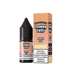 Chubby Peach Ice Flavour 10ml Nic Salt E-liquid - Perfect for Refillable Vape Kits