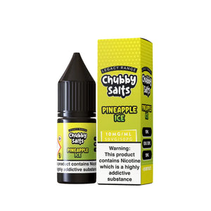 Chubby Pineapple Ice Flavour 10ml Nic Salt E-liquid - Perfect for Refillable Vape Kits
