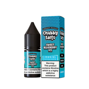 Chubby Sweet Blueberry Ice Flavour 10ml Nic Salt E-liquid - Perfect for Refillable Vape Kits