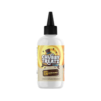 Chubby Treatz 200ml e-liquid bottle with a baked Alaska flavour design.