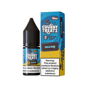 Chubby Treatz Gold Bar Flavour 10ml Nic Salt E-liquid perfect for Refillable Vape Kits