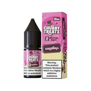 Chubby Treatz Screwball Flavour 10ml Nic Salt E-liquid perfect for Refillable Vape Kits