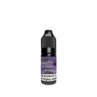 Chuffed Salts Grape Gum e-liquid bottle, 10ml.