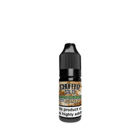 Chuffed Salts Apple Crumble and Custard 10ml e-liquid bottle.