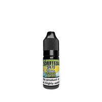 Chuffed Salts Frozen Lemon & Lime e-liquid, 10ml bottle.