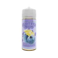 Bottle of Clotted Dreams e-liquid, blueberry clotted cream flavour, 100ml shortfill.