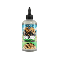 200ml bottle of Cookie Dough vape juice with a cookie-themed label.