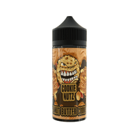 Cookie Nutz e-liquid bottle with peanut butter cookie design.