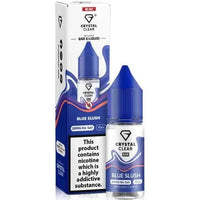 Crystal Clear Nic Salts - Blue Slush flavour,  this nicotine salt e-liquid is Designed for refillable pod systems