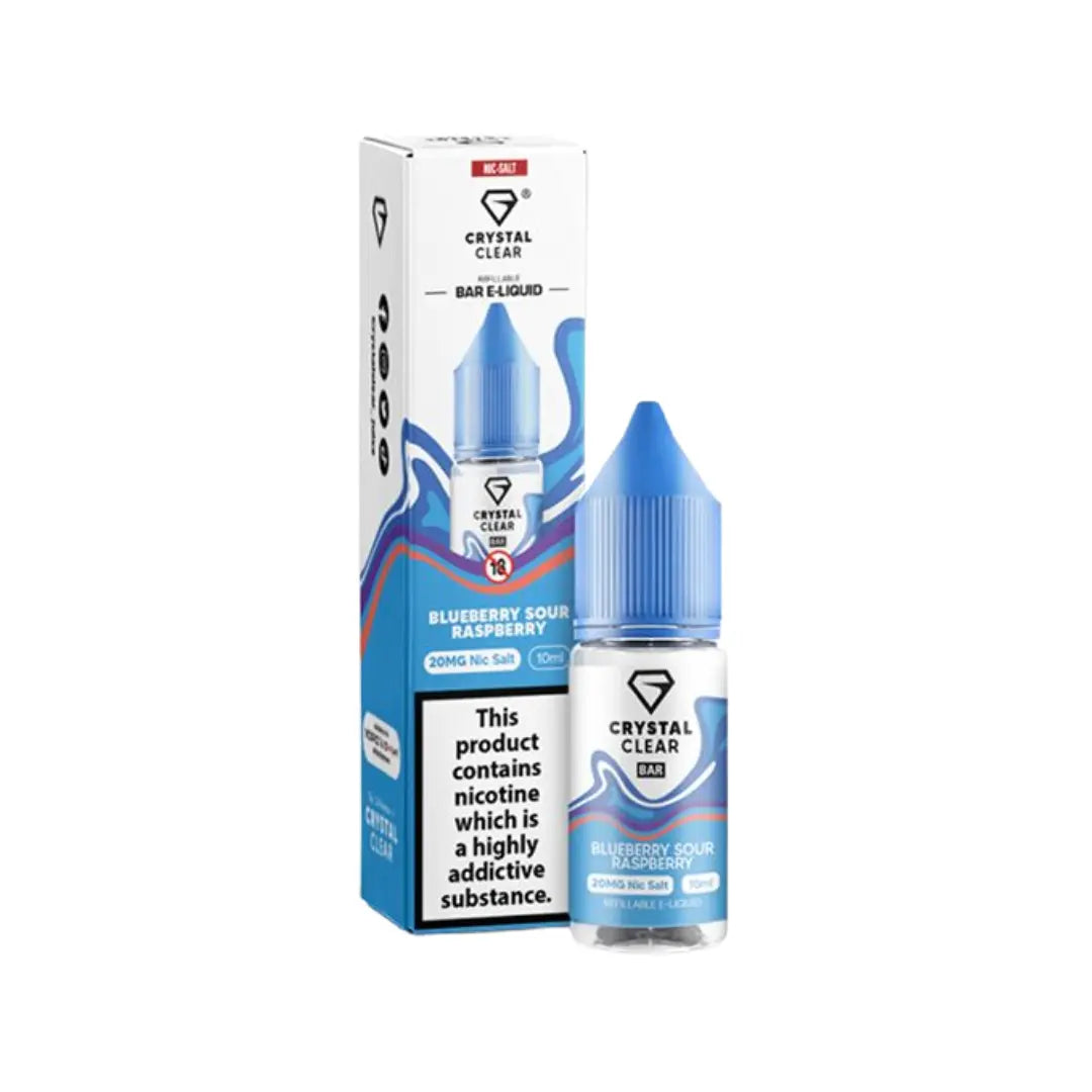 blue sour raspberry vape crystal Crystal Clear Blueberry Sour Raspberry 10ml Nic Salt