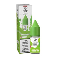 Crystal Clear Nic Salts - Fresh Mint flavour,  this nicotine salt e-liquid is Designed for refillable pod systems