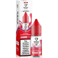 Crystal Clear Nic Salts - Strawberry watermelon bubblegum flavour,  this nicotine salt e-liquid is Designed for refillable pod systems