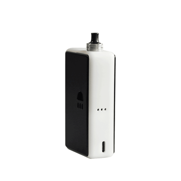 Black and white Cthulhu AIO box mod kit with sleek design.