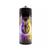 Cyber Rabbit Argon 100ml shortfill bottle with neon rabbit logo and vibrant design.