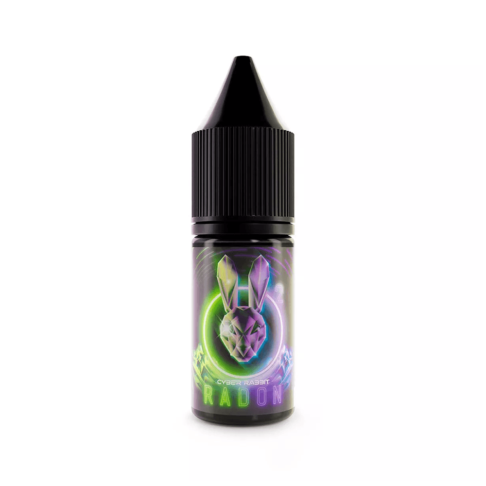 Cyber Rabbit Radon 10ml vape juice bottle with a neon rabbit logo on the label.