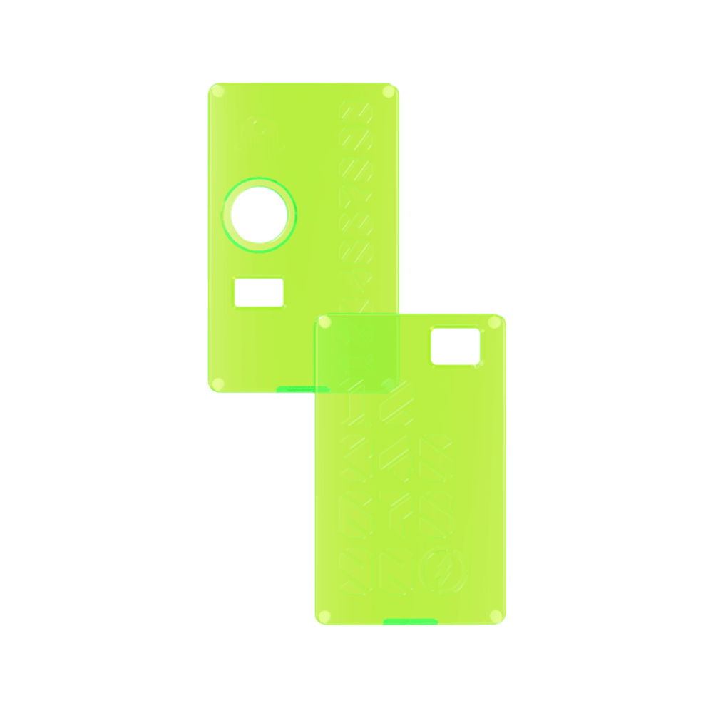 Bright green Damn Vape Atemporal RBA panels for e-cigarettes on a white background.