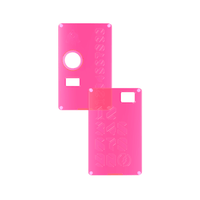 Pink vape panels with cutouts and geometric designs.