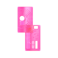 Pink Damn Vape Atemporal RBA panels with circular designs displayed on a white background.