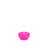 Pink Damn Vape Nitrous 810 wide bore resin drip tip on a white background.