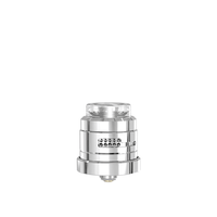 Damn Vape Nitrous RDA in silver, featuring a sleek dual cap design.