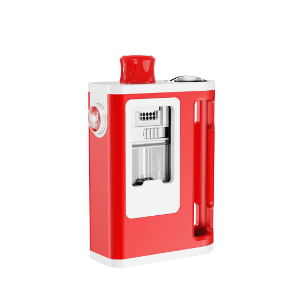 Red and white Damn Vape Nitrous Zaion Kit RBA version, e-cigarette hardware.