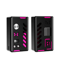 Damn Vape X The Mind Flayer Atemporal 21 Squonk Mod in Black with pink features with removeable black panels