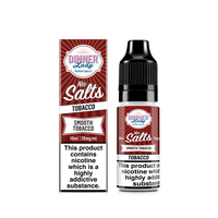 Dinner Lady Nic Salts, Smooth Tobacco flavour, 10ml bottle and box, UK vape shop product.