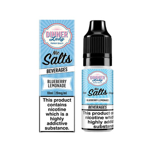 Dinner Lady Blueberry Lemonade Flavour 10ml Nic Salt E-liquid perfect for Refillable Vape Kit
