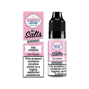 Dinner Lady Pink Lemonade Flavour 10ml Nic Salt E-liquid perfect for Refillable Vape Kit