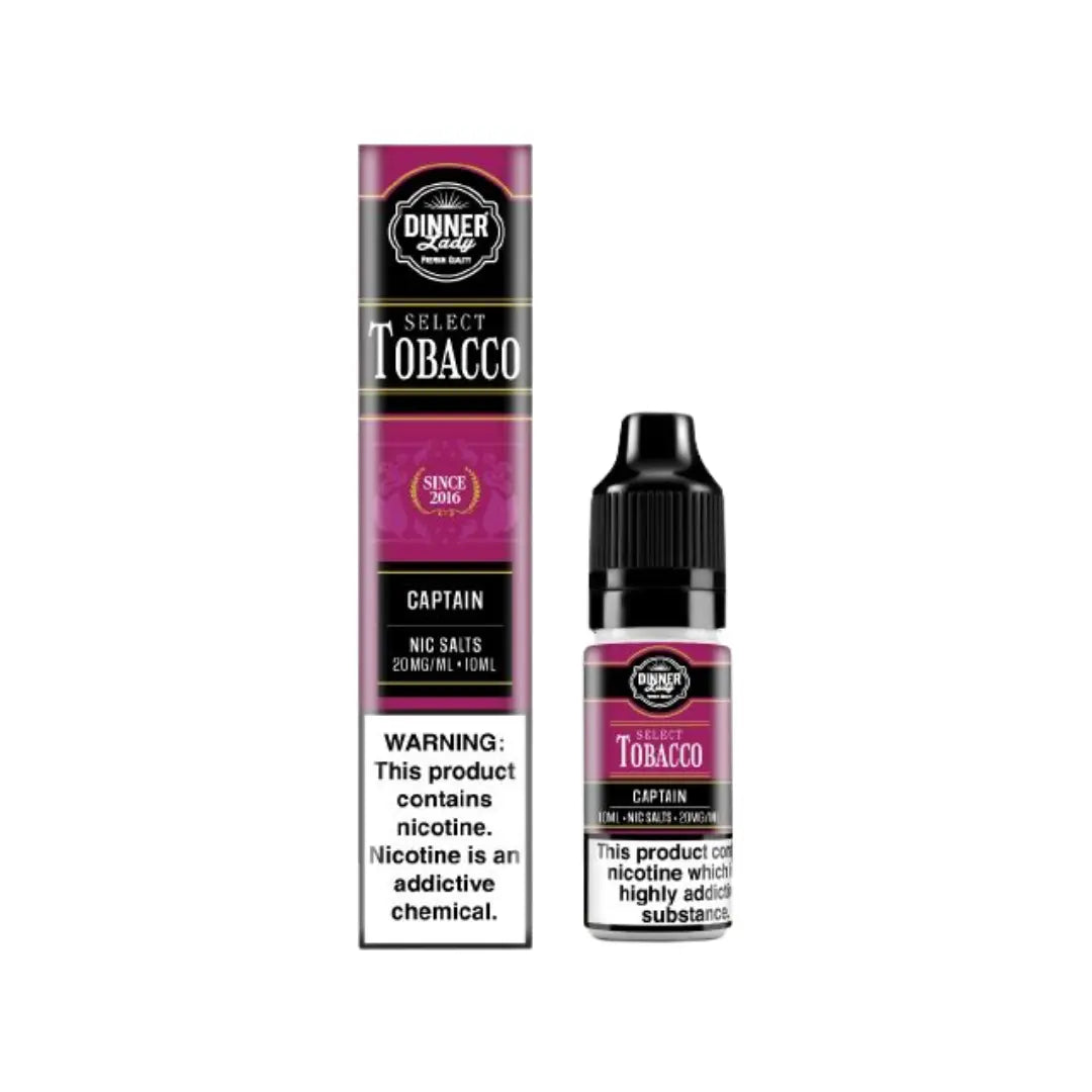 tobacco dinner lady Dinner Lady Select Tobacco Captain 10ml Nic Salt tobacco dinner lady Dinner Lady Select Tobacco Captain 10ml Nic Salt