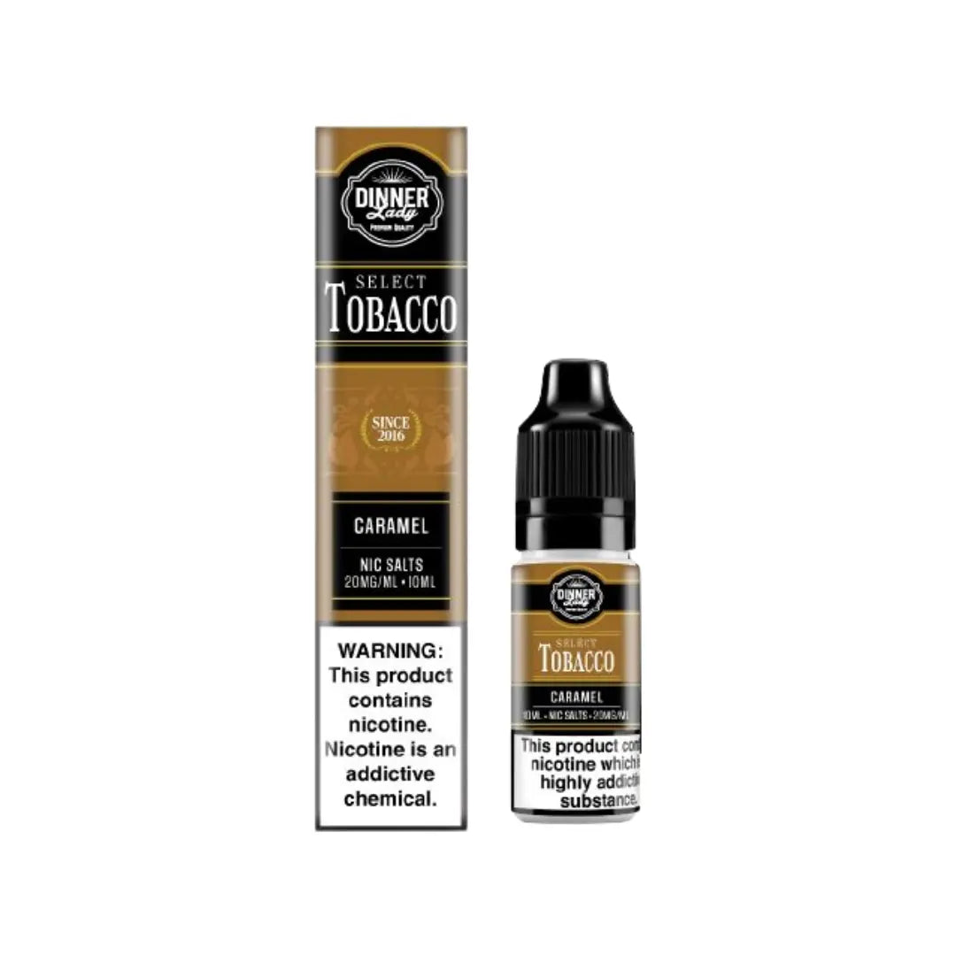 Dinner Lady Select Tobacco Caramel 10ml Nic Salt - UK