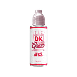 DK Cakes Banana Bread Flavour 100ml Shortfill Vape Juice Perfect for Sub-ohm Vape Kits & Sub-ohm Vape Tanks