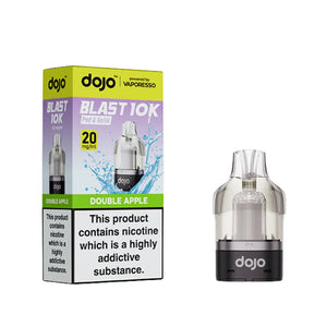 Dojo Blast 10K Prefilled Pods for The Dojo Blast 10k Vape kit - Double Apple Flavour 