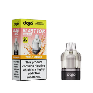 Dojo Blast 10K Prefilled Pods for The Dojo Blast 10k Vape kit - Triple Mango Flavour 
