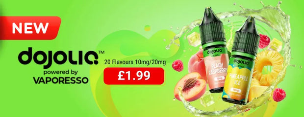 Try New Dojoliq Nic Salts From Vaporesso Just £1.99.