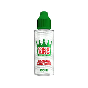 Donut King Banana Custard Flavour 100ml Vape Juice Perfect for Sub-ohm Vape Kits & Sub-ohm Vape Tanks