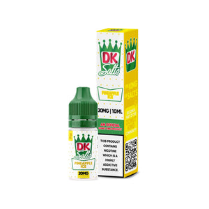 DK Salts Pineapple Ice 10ml Nic Salt E-liquid perfect for Refillable Vape Kit 